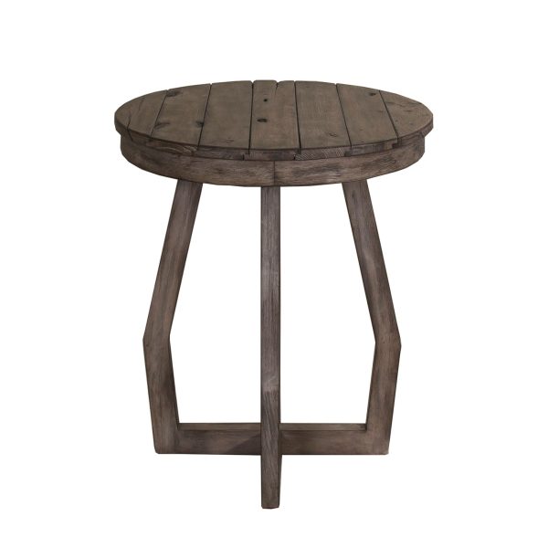 Hayden Way - Chair Side Table - Washed Gray For Cheap