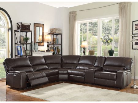 Saul - Power Motion Sectional Sofa - Espresso For Cheap