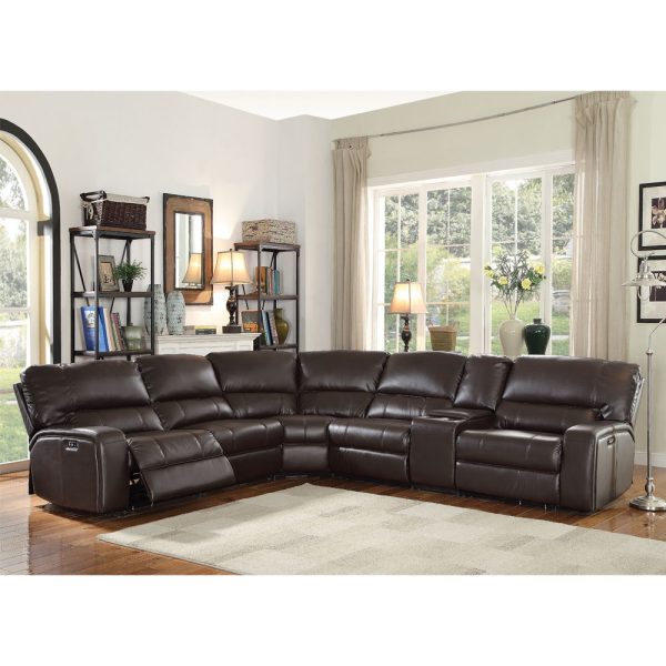 Saul - Power Motion Sectional Sofa - Espresso For Cheap