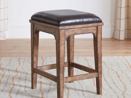 Ashford - Upholstered Console Stool - Light Brown on Sale