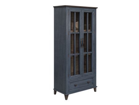 Toscana - 1 Drawer 2 Glass Doors Cabinet For Cheap