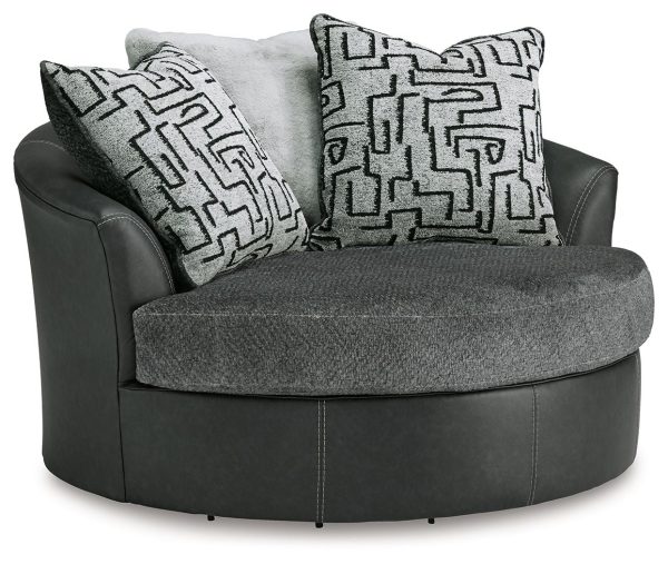 Brixley Pier - Graphite - Oversized Swivel Accent Chair Online Hot Sale