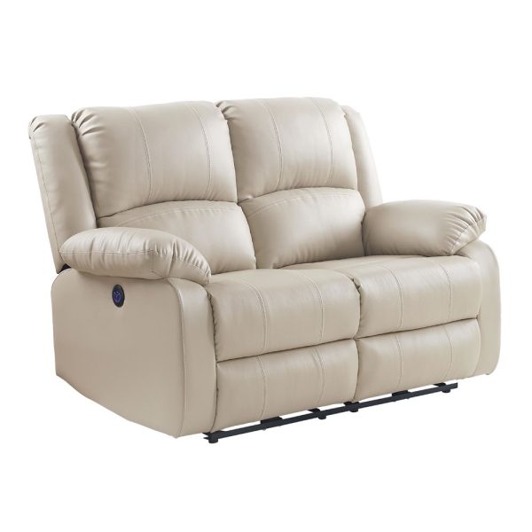 Zuriel - Power Motion Loveseat With USB - Beige Online