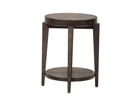 Penton - Oval Chair Side Table - Dark Brown Cheap