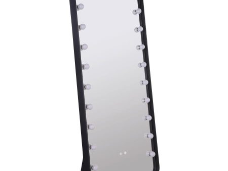 Canton - LED Standing Mirror With Speakers - Black Discount