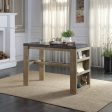 Charnell - Counter Height Table - Marble & Oak Finish Online Sale