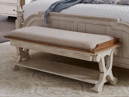 Farmhouse Reimagined - Bed Bench - White Online