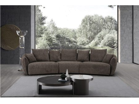 Bash - Sofa With 7 Pillows - Dark Brown Online Sale