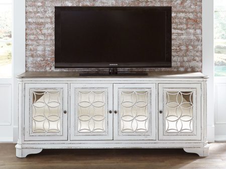 Magnolia Manor - 4 Doors TV Console - White Sale