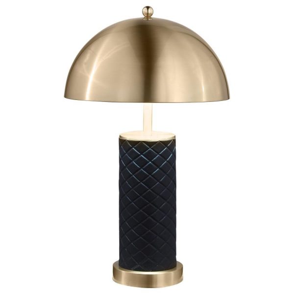 Ferris - Dome Quilted Table Lamp (Set of 2) - Black Supply