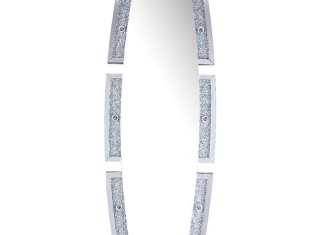 Noralie - Accent Floor Mirror - Mirrored & Faux Diamonds - 63  Cheap