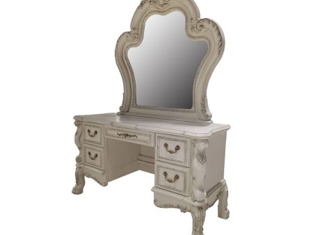 Dresden II - Vanity Desk - Bone White Finish Online now