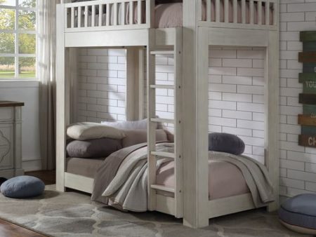 Cedro - Bunk Bed - Weathered White Finish Online Sale