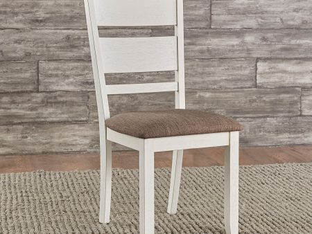 Brook Bay - Slat Back Upholstered Side Chair - White Sale