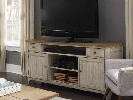 Farmhouse Reimagined - Entertainment TV Stand - White Online