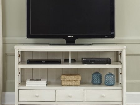 Dockside - TV Console - White Online Sale