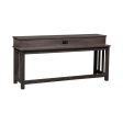 Tanners Creek - Console Bar Table - Dark Gray For Sale