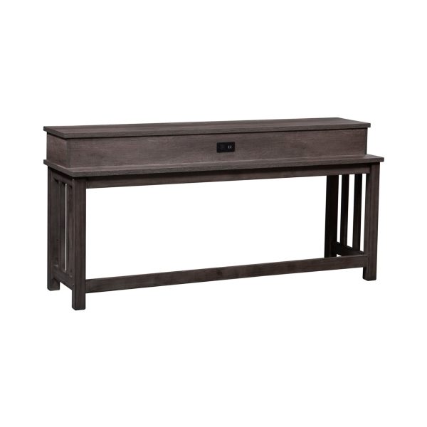 Tanners Creek - Console Bar Table - Dark Gray For Sale