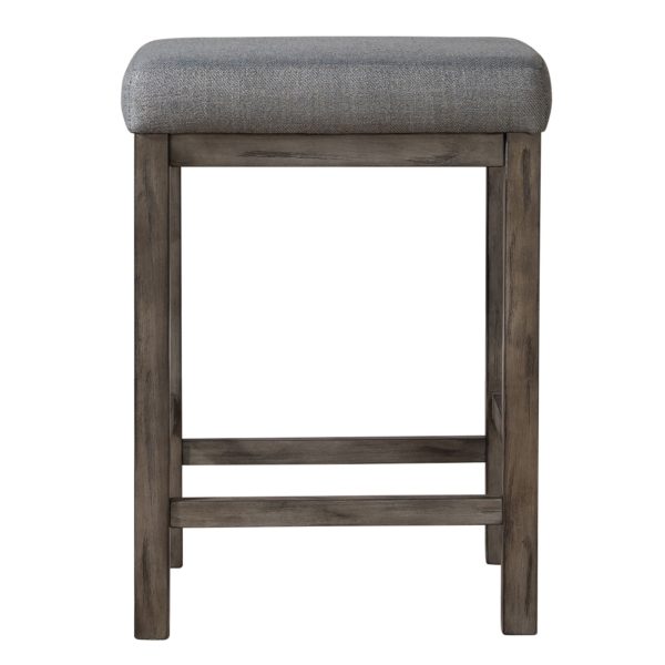 Hayden Way - Upholstered Console Stool - Washed Gray Hot on Sale