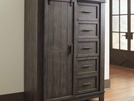 Thornwood Hills - Sliding Door Chest - Dark Brown Cheap