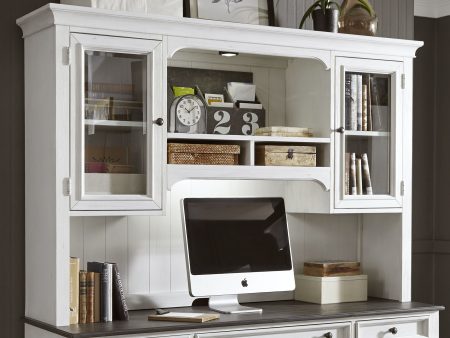 Allyson Park - Jr Executive Credenza Hutch - White For Sale