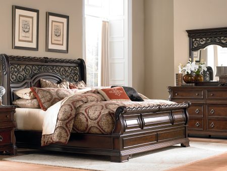 Arbor Place - Sleigh Bed, Dresser & Mirror on Sale