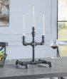 Brantley - Accent Candleholder - Sandy Gray Finish Supply