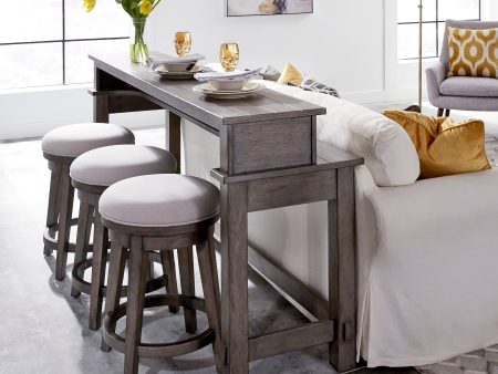 Modern Farmhouse - 4 Piece Dining Room Set - Gray For Sale