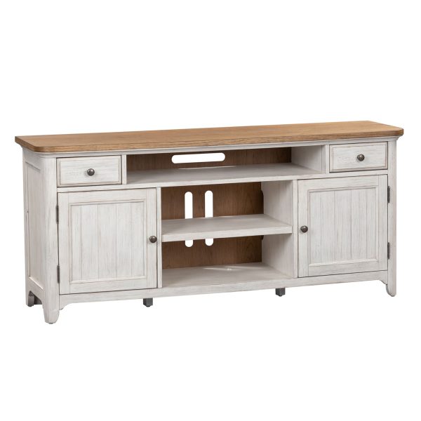 Farmhouse Reimagined - Entertainment TV Stand - White Online