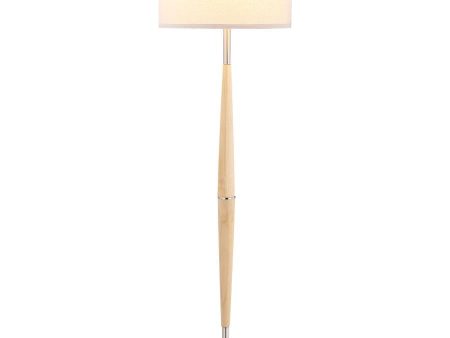 Flanary - Drum Shade Tapered Floor Lamp - Natural Sale