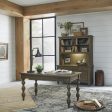 Americana Farmhouse - 3 Piece Home Office Set (Desk & Hutch) - Light Brown For Cheap