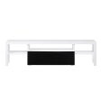 Buck II - TV Stand - White & Black High Gloss Finish For Cheap