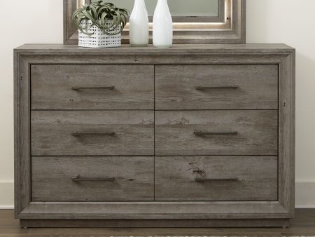 Horizons - 6 Drawer Dresser - Gray Online now