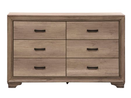 Sun Valley - 6 Drawer Dresser - Light Brown For Discount