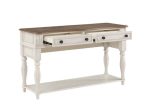 Florian - Sofa Table - Oak & Antique White Finish Sale