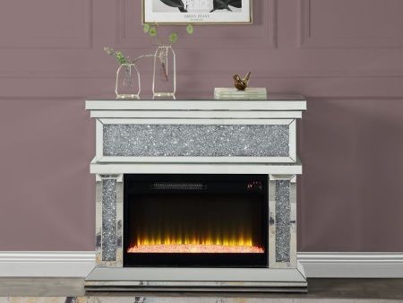 Noralie - Fireplace - Mirrored - Wood - 36  Hot on Sale