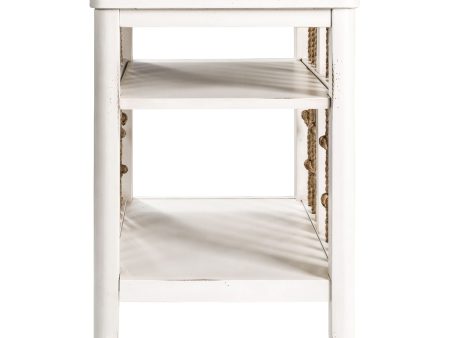 Dockside - Chair Side Table - White For Sale