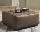 Abalone - Chocolate - Oversized Accent Ottoman Sale