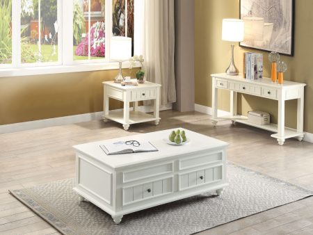 Natesa - Coffee Table - White Washed Hot on Sale