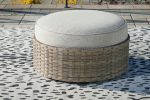 Calworth - Beige - Ottoman with Cushion Discount