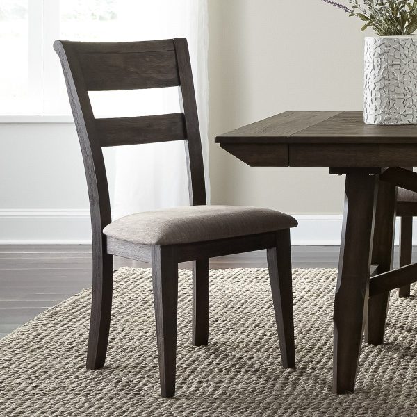 Double Bridge - Splat Back Side Chair - Dark Brown Hot on Sale