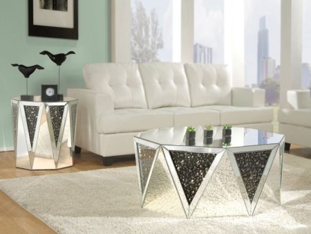 Noor - Coffee Table - Mirrored & Faux Gemstones Sale