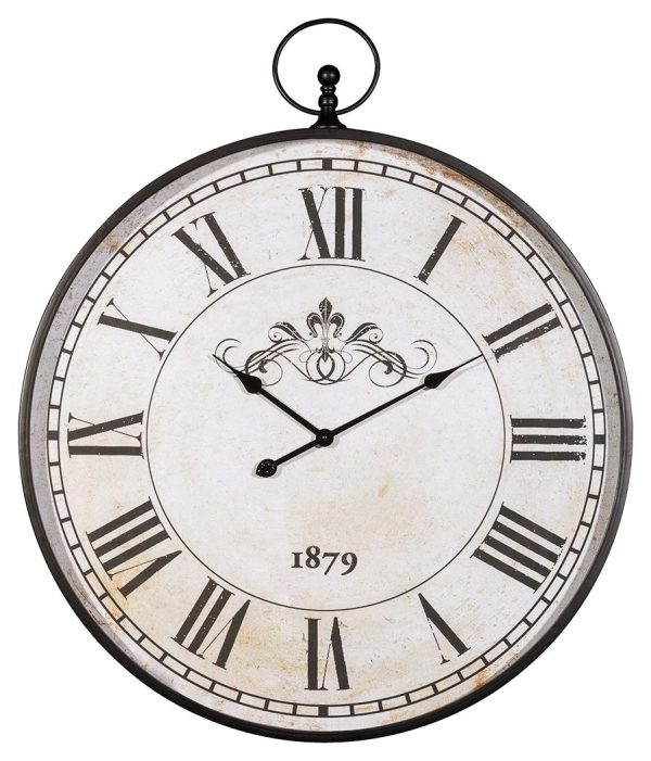 Augustina - Antique Black - Wall Clock For Cheap