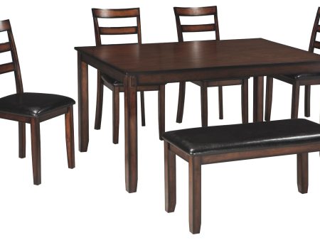 Coviar - Brown - Dining Room Table Set (Set of 6) For Sale