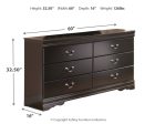 Huey - Black - Six Drawer Dresser Online Hot Sale