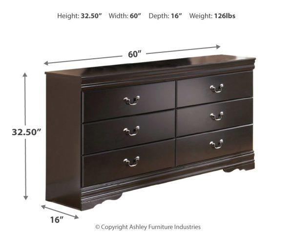 Huey - Black - Six Drawer Dresser Online Hot Sale