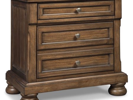 Flynnter - Medium Brown - Two Drawer Night Stand Fashion