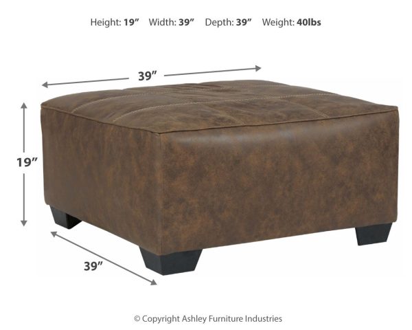 Abalone - Chocolate - Oversized Accent Ottoman Sale