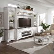 Magnolia Manor - Entertainment Center With Piers - White For Discount