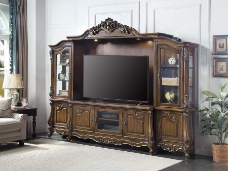 Latisha - Entertainment Center - Antique Oak Finish Online Sale